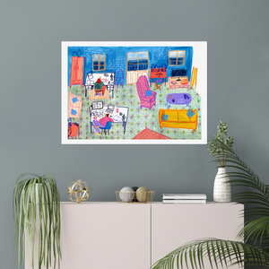 Working from Home — Sarah van Dongen Illustration